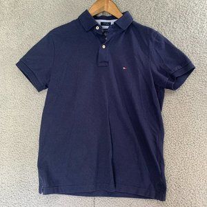 Tommy Hilfiger Adult Small Blue Polo Button Up Shirt. Perfect Condition